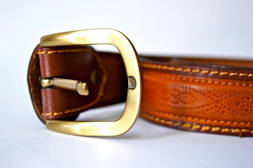 Brass Leather Belt
