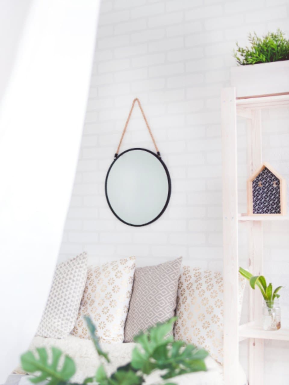 Round Cord Mirror